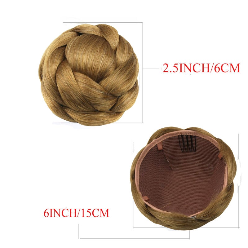 Funyn Synthentic Hair Bun Donut Braided Hair Chignon Hairpieces Accessories Large Size 6Colors Available (#2005) - Image 4
